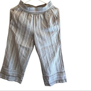 𝅺land ‘n Sea Linen Blend Capris EUC